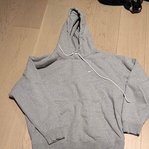 Nike Men's Light Gray Hoodie